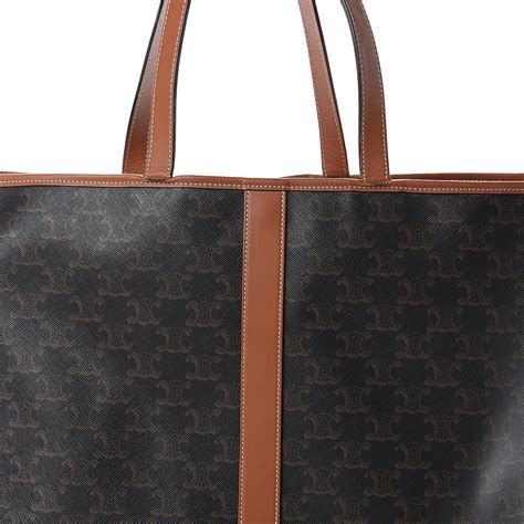 celine triomphe canvas tote bag|celine triomphe bag preloved.